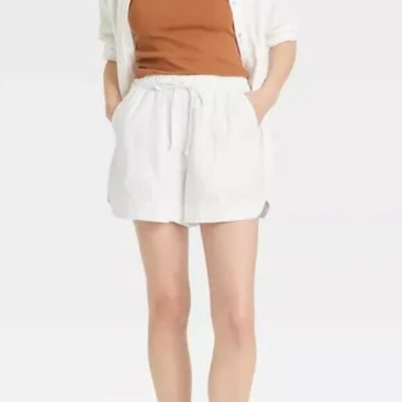 Universal Thread High-Rise Linen Pull-On Shorts S NEW NWT - Picture 1 of 9